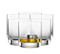 SCHOTT ZWIESEL Verre à whisky Simple (set de 6), tumbler rectiligne pour whisky, verre en cristal Tritan résistant au lave-vaisselle, fabriqué en Allemagne (art. n° 123664)