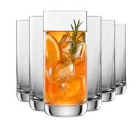 SCHOTT ZWIESEL Verres à long drink Simple (set de 6), verres rectilignes pour long drinks, verres en cristal Tritan résistant au lave-vaisselle, fabriqués en Allemagne (art. n° 123665)