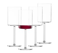 SCHOTT ZWIESEL Verres à vin rouge Modo (set de 4), verres à vin rectilignes pour vin rouge, verres en cristal Tritan résistant au lave-vaisselle, fabriqués en Allemagne (art. n° 119899)