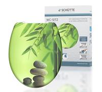 SCHÜTTE Abattant WC GREEN GARDEN imprimé – Duroplast, fermeture souple, déverrouillage rapide