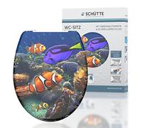 Schuette Siège de toilette Sea Life – Duroplast, abaissement automatique, détachable, imprimé