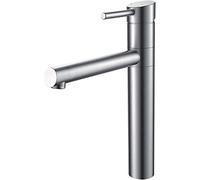 Schütte Mitigeur de Cuisine en Acier Inoxydable - Robinet Pivotant 360° | Levier unique, mitigeur évier cuisine à montage rapide, tuyaux flexibles 1/2" 50 cm inclus, compatible évier double