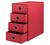 Schubladenbox 4Fächer ~ Ros 1524452364 Soho Rot