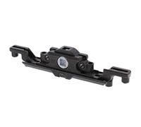 Schüco Poignée de fenêtre Transmission à chambre sans verrouillage de mauvaise utilisation, Plastique, Métal, Noir poli, 43 mm, Ambidextre, 253967 287272