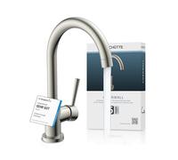 SCHÜTTE Mitigeur de cuisine Cornwall – Bec col de cygne orientable 360° – Aspect inox