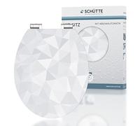 Schütte 80545 DIAMOND, Abattant WC HIGH GLOSS avec noyau en bois (MDF) et système d'abaissement automatique, compatible avec la majorité des cuvettes WC, motif