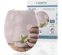 SCHÜTTE Abattant de WC PYRAMID, abattant de WC en duroplaste avec fermeture souple et déverrouillage rapide, imprimé d'un motif