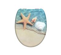 Schuette Abattant WC Beach 82196 – Duroplast, abaissement automatique, motif plage