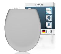 Schütte Abattant WC avec système d'abaissement Automatique, certifié TÜV, Couvercle de Toilette Amovible en matériau incassable, Montage Facile grâce au gabarit de Montage, Couvercle de Toilette et