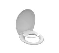 Schuette Abattant WC Family White 82940 – Duroplast, fermeture douce, déclipsable – Blanc
