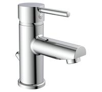 SCHÜTTE ATLANTA, robinetterie de lavabo avec tirette, robinet de salle de bain avec vidage pour lavabo, mitigeur de lavabo