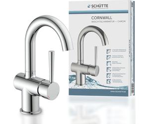 SCHÜTTE CORNWALL mélangeur lavabo, mélangeur salle de bain, mélangeur lavabo, chrome