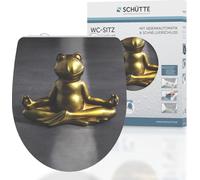 SCHÜTTE Duroplast HG Siège de WC RELAXING FROG, Siège de WC à fermeture souple et à déclenchement rapide, Siège de WC
