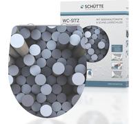 SCHÜTTE Duroplast HG Siège de WC ROUND DIPS, couvercle de WC à fermeture douce, fixation rapide, siège de WC