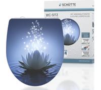 SCHÜTTE Duroplast HG Siège de WC WATER LILY, couvercle de WC à fermeture douce et fixation rapide, siège de WC