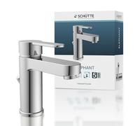 Schütte Elephant 34210 lavabo élégant vidange, mitigeur monocommande avec Excentrique Pop-up et Robinet de Salle de Bain Chromé