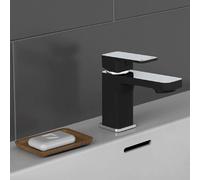 SCHÜTTE MADASGASKAR Mitigeur Lavabo - Chrome et Noir Mat