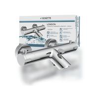 SCHÜTTE mélangeur de bain LONDON, thermostat de bain, mélangeur de bain, chrome