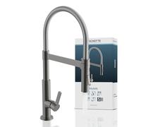 SCHÜTTE Miami 79142 Robinet de cuisine 360° avec douchette magnétique extensible pour évier de cuisine Graphite