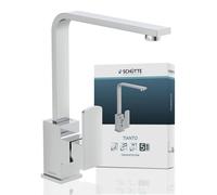 SCHÜTTE Robinet de cuisine TIANTO, robinet pivotant à 360°, mitigeur de cuisine, robinet d'évier en chrome
