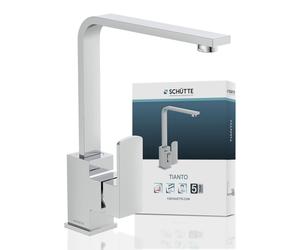 SCHÜTTE Robinet de cuisine TIANTO, robinet pivotant à 360°, mitigeur de cuisine, robinet d'évier en chrome