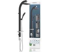 SCHÜTTE Set de douche aérien MADAGASKAR noir-chrome