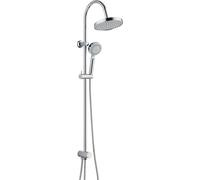 SCHÜTTE Set de douche NIAGARA RAIN, douche à effet pluie sans robinetterie, système de douche, douchette à main avec 5 fonctions, pomme de douche, douche chromée