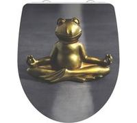 Schütte Relaxing Frog 82581, Abattant High Gloss en Duroplast avec système d'abaissement Automatique et Fonction détachable, Compatible avec la majorité des cuvettes WC, Motif