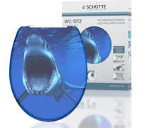 SCHÜTTE Abattant WC Shark 82371 – Duroplast, abaissement automatique, fermeture douce, déclipsable