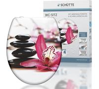SCHÜTTE Siège de WC WELLYNESS, Siège de WC en duroplast avec fermeture souple et déverrouillage rapide, Siège de WC, Siège de WC