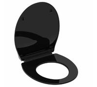 Schuette Abattant WC SLIM Duroplast ultra fin avec frein de chute Noir