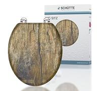 Schuette Siège de toilette SOLID WOOD 80024 – MDF, motif imprimé 3 faces, multicolore