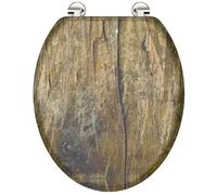 Schuette Siège de toilette SOLID WOOD 80024 – MDF, motif imprimé 3 faces, multicolore