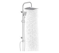 Schuette Kit de douche Malorca – Colonne grande douche effet pluie, douchette 3 jets, chromé