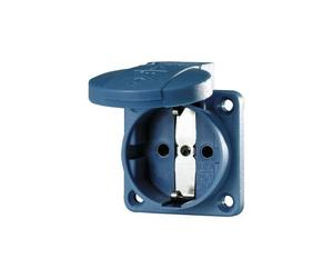 Schuko-anbau-steckdose 16a,2p+e,230v,bl 11031 - Mennekes
