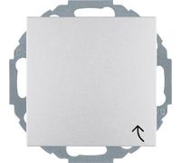 Schuko plug-in aluminium/mat avec couvercle à charnière - Prise 47441404