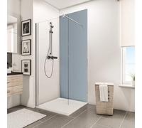 Schulte 1 panneau mural 90 x 210 cm, 3 mm, surface 1.89 m2 gris-argenté | à coller, résistant aux rayures revêtement salle de bain douche