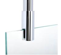 Schulte barre de fixation plafond pour paroi de douche 5-8 mm, 80 cm à raccourcir, barre de stabilisation universelle, aspect