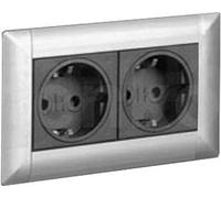 Schulte EVOline Frame Dock 80.119 Prise encastrée double