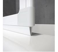 Schulte joint d'étanchéité blanc, universel, pour pare-baignoire, 1300 mm recoupable, pour verre de 3 mm