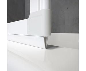 Schulte joint d'étanchéité blanc, universel, pour pare-baignoire, 1300 mm recoupable, pour verre de 3 mm