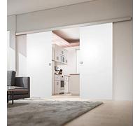 Schulte porte coulissante intérieure bois 151x203cm blanc double porte