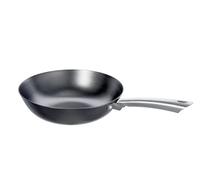 Schulte-Ufer 1460-28 i Iron-Star Poêle wok en fer non revêtue 28 cm Env. 3,30 l Noir/argenté