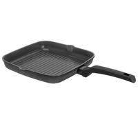 Schulte-Ufer Charisma i Poêle grill en fonte d'aluminium 28 x 28 cm avec affichage optique de cuisson pour une température optimale, compatible avec induction, 1642-28 i, aluminium, 28 x 28 cm