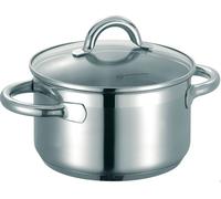 Schulte-Ufer LOOP Meatpot marmite avec couvercle, acier inoxydable, 20 cm de diamètre, compatible avec les plaques à induction