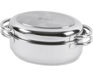SCHULTE-UFER Rôtissoire ovale multi-usages 4,5 litres Ø30cm acier inoxydable