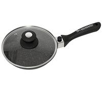 Schumann Professionnel - Poêle Moove Revêtement en Pierre - Compatible Tous feux dont Induction - Fonte d'Aluminium - Manche Amovible en Silicone - Couvercle Inclus - 20cm