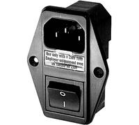 Schurter 4304.6058 Connectique pour appareils réfrigérants mâle, droit Nombre total de pôles: 3 10 mA noir 1 pc(s)