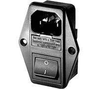 Schurter 4304.6087 Connectique pour appareils réfrigérants mâle, droit Nombre total de pôles: 3 10 mA noir 1 pc(s)