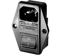 Schurter 4304.6087 Connectique pour appareils réfrigérants mâle, droit Nombre total de pôles: 3 + PE 10 mA noir 1 pc(s) Piece